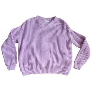EUC Sonoma 'Goods for Life' lavendar knit sweater size Large